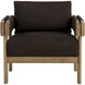 Carmichael Nubuck Cocoa Leather Lounge Chair